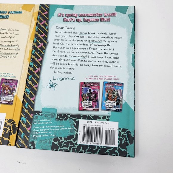 New Lot of 2 Monster High Books 2 Diaries Laguna Blue & Cleo De Nile 1st Edition - Picture 6 of 11